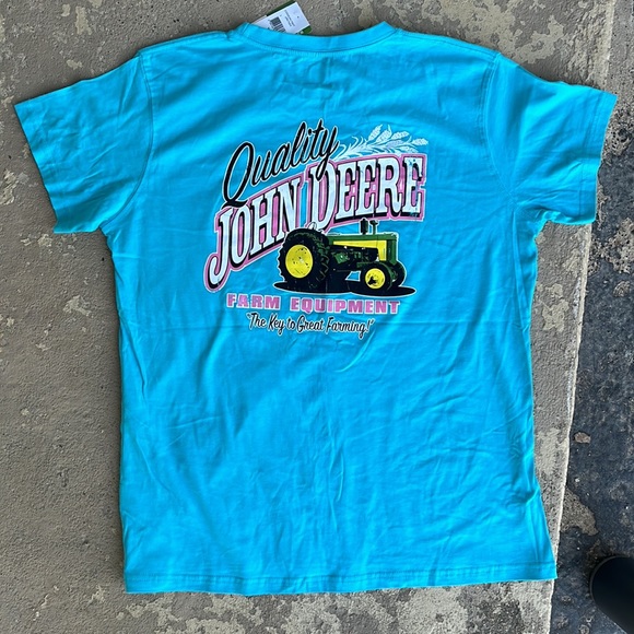 New John Deere baby blue crewneck T-shirt - Picture 11 of 13